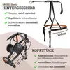 A product image showing a horse harness with descriptive text and measurements. Produktbild-Vorschau