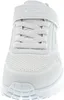 A close-up, front-facing view of a white Skechers Uno Lite sneaker for children. Produktbild-Vorschau