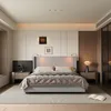 Fortuna Lai Lit rembourré 140x200 cm en gris, lit double Voir les images du produit 3