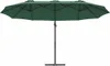 vidaXL Slunečník zelený 372 x 198 x 243 cm polyester a Náhled obrázku produktu 2