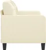 vidaXL 2-Sitzer-Sofa Creme 120 cm Kunstleder Produktbild-Vorschau 4