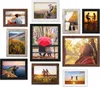 Sada 10 hnedých rámov na fotografie - koláž s viacerými Náhľad obrázku produktu 3