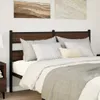 Eleganten-Stil Kopfteil Braun Eichen-Optik 140 cm Stahl und Produktbild-Vorschau 1