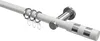 Interdeco Gardinenstange / Vorhangstange Weiß / Chrom, Typ Produktbild-Vorschau 1