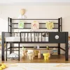 MODFU Kinderbett 90x200 Niedriges Hochbett mit Produktbild-Vorschau 2