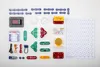 A collection of electronic components and a circuit board laid out on a white background. Podgląd zdjęcia produktu