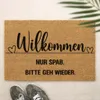 14  Fußmatte mit Spruch „Willkommen – Nur Spaß, bitte geh Produktbild-Vorschau 1