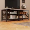 Mobile TV vintage per soggiorno – marrone rustico, stile Anteprima dell’immagine prodotto 3