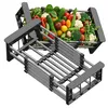 Ausziehbarer Abtropfkorb für Spülbecken, Geschirr, Obst und Produktbild-Vorschau 1