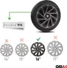 Sparco Radkappen 16 Zoll Varese Silber Schwarz 4tlg Produktbild-Vorschau 3