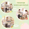 COSTWAY Sklepik dla dzieci, sklepik drewniany z wózkiem na Podgląd zdjęcia produktu 6