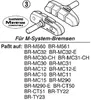 Bremsschuh Satz Shimano M65T Cartridge Produktbild-Vorschau 2