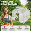 Skleník se základem 7,7 m³ 185 x 250 x 195 cm Náhled obrázku produktu 4