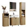 trendteam 4-teiliges Badset Pure Bliss Evoke Eiche Melamin Produktbild-Vorschau 5