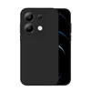 A black phone case is shown from the front, with the phone screen visible on the right side. Produktbild-Vorschau
