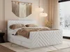 MKS MEBLE Boxspringbett 140x200 mit Bettkasten Matratze H4 Produktbild-Vorschau 1