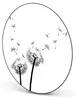 Tablica magnetyczna stalowa czarna okrągła 47cm Dandelion 2 Podgląd zdjęcia produktu 5