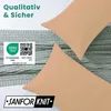 Jersey Kissenbezug 2er Set 50x50 cm 100% Baumwolle Beige Produktbild-Vorschau 3