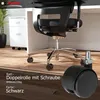 Doppelrolle mit Schraube 40mm/25kg | Möbelroller | Rollen Produktbild-Vorschau 2
