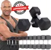 Miweba Sports Hexagon Kurzhantel 2er Set HGH100 | Gusseisen Produktbild-Vorschau 1