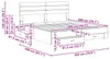 vidaXL Bettrahmen mit Kopfteil Räuchereiche 200 x 200 cm Produktbild-Vorschau 8