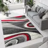 Tapiso Teppich DREAM Modern Creme Grau Schwarz Rot  160 x Produktbild-Vorschau 1