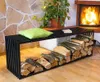 DanDiBo Stojan na palivové dřevo Lavice D-Style 150 cm Náhled obrázku produktu 2