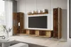 A modern living room with a wall-mounted entertainment unit. Anteprima dell’immagine prodotto
