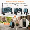 SUNULA Bollerwagen Faltbar Klein 80L 100KG, Klappbarer Produktbild-Vorschau 4