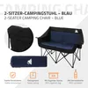 ECD Germany Campingstuhl faltbar für 2 Personen Blau Produktbild-Vorschau 2