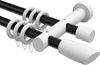 Interdeco Gardinenstange / Vorhangstange Schwarz / Weiß, Produktbild-Vorschau 1
