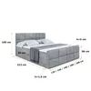 ALTDECOR Boxspringbett mit Fußteil, H4 Matratze und Topper Produktbild-Vorschau 6