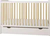 ZEE LUMI Bílá/Přírodní dětská postýlka 120×60 cm 2v1 se Náhled obrázku produktu 6