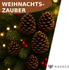 Pine cones and red berries on a Christmas tree with lights. Produktbild-Vorschau