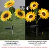 2 Stück LED-Solar-Sonnenblumen-Gartenleuchten mit Erdspieß, Produktbild-Vorschau 3