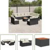 The Living Store 13-tlg. Garten-Sofagarnitur mit Kissen Produktbild-Vorschau 1