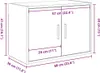 vidaXL Armadio a muro per garage in legno bianco Anteprima dell’immagine prodotto 8