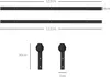 Sada kování pro posuvné dveře HOMCOM 244 cm – kompletní Náhled obrázku produktu 3