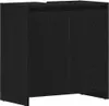 vidaXL Badschrank Schwarz Eichen-Optik 60x33x61 cm Produktbild-Vorschau 1