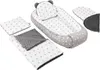 JUKKI® Baby Nestchen 5tlg MINKY SET für Neugeborene [Grey Produktbild-Vorschau 2