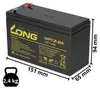 Batterie pour Panasonic LC-R127R2PG 12V 7,2Ah AGM Batterie Voir les images du produit 2