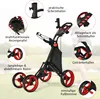 Golfový vozík COSTWAY, golfový vozík so 4 kolieskami, Náhľad obrázku produktu 7
