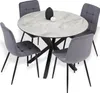 Homestyle4u Essgruppe mit 4 Stühlen 5 tlg Esstischset Produktbild-Vorschau 5