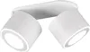 A white ceiling light with two adjustable spotlights. Anteprima dell’immagine prodotto