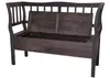 A dark wooden bench with storage. Náhľad obrázku produktu