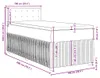 vidaXL Boxspringbed met matras, zwart, 100x200 cm, stof Productafbeelding-voorbeeld 8