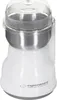 A white electric coffee grinder with a clear lid, shown from a front-facing angle. Produktbild-Vorschau