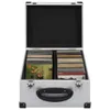 vidaXL Coffret CD pour 40 CD Aluminium ABS Argenté Voir les images du produit 2