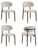 Furnihaus - 4er Set Esszimmerstühle Celia Beige Walnuss Produktbild-Vorschau 1