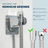 Držák sprchové hlavice na lepení, pro standardní sprchové Náhled obrázku produktu 6
